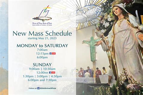 national shrine of sacred heart mass schedule|NEW schedule of .